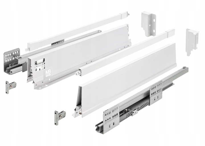 SZUFLADA GTV MODERN BOX PRO WYSOKA H199 L500 CICHY DOMYK WYSUW BIAŁA