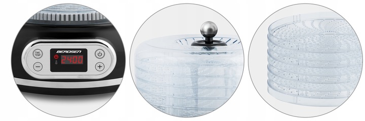 DUŻA Suszarka do grzybów spożywcza owoców warzyw 400W Temoobieg