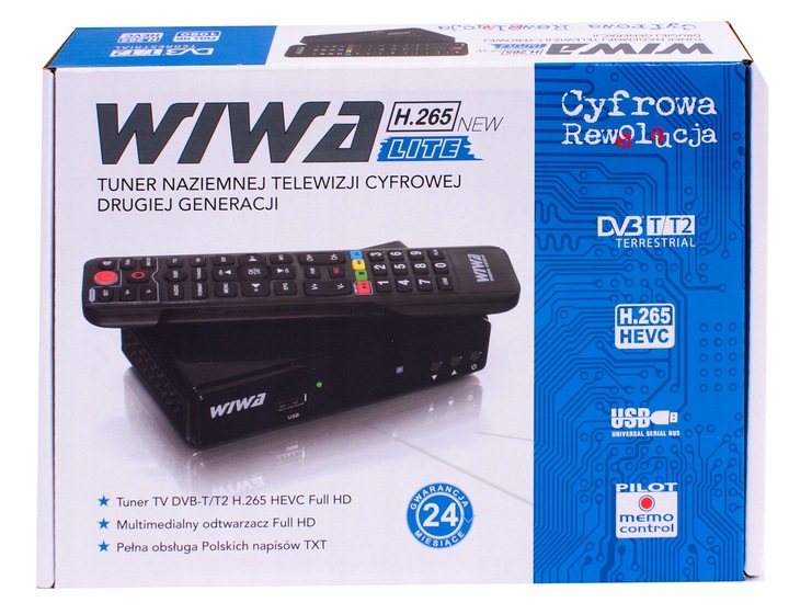 Tuner Dekoder Telewizji Naziemnej DVB T2 H.265 HEVEC TV LITE