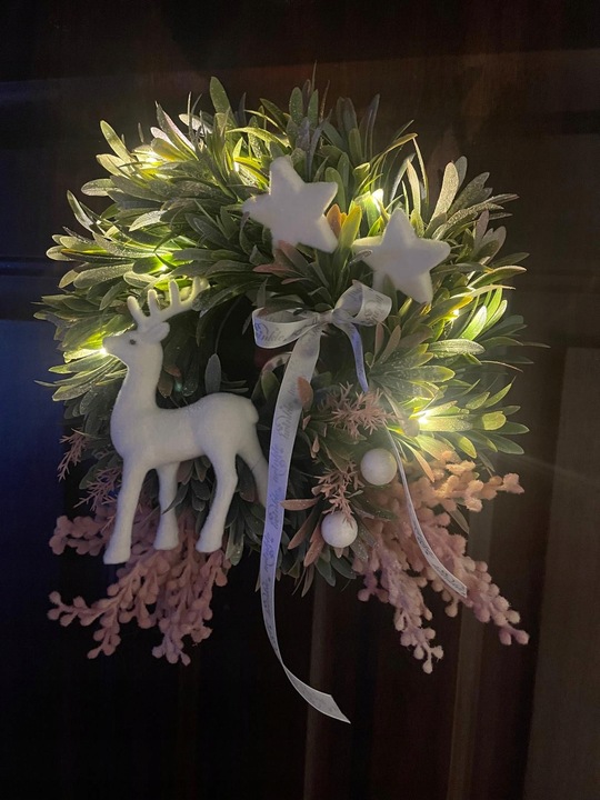 WIANEK STROIK OZDOBNY SZTUCZNY JESIENNY GĘSTY NA DRZWI OKNO GAŁĄZKA