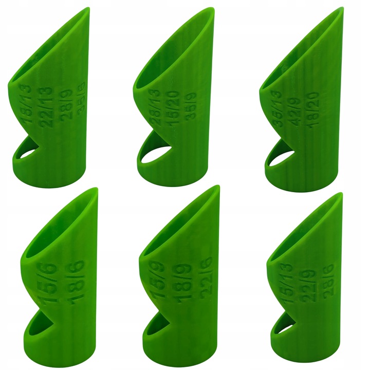 Zestaw 6 Sztuk SZABLON DO DOCINANIA OTULINY Izolacja Rur CIĘCIE PEX