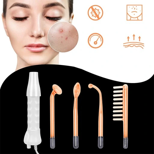 Derma wand DARSONVAL do zabiegów na TWARZY WŁOSY 4 elektrody NAJMOCNIEJSZY