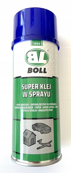 400ml Klej w sprayu BOLL do Tkanin Tapicerki drzwiowej Boczków
