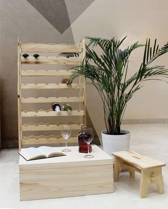 Stołek drewniany 40x20cm podnóżek krzesło taboret solidny podest