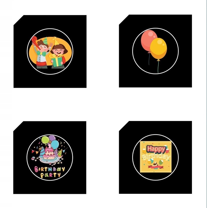 Projektor LED wymienne slajdy 4 wzory ZAR0442