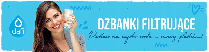 Szklany dzbanek filtrujący Dafi Crystal+2 filtry