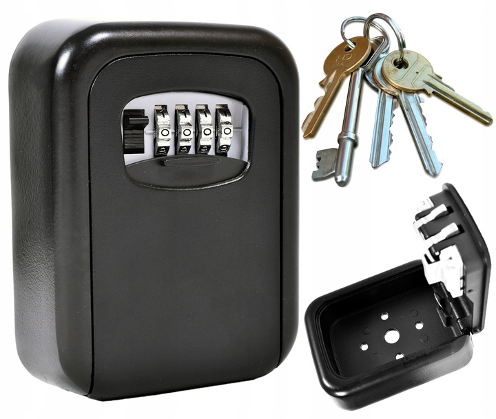 METALOWY SEJF ŚCIENNY NA KLUCZE SKRZYNKA SZAFKA SCHOWEK KASETKA Booking bnb