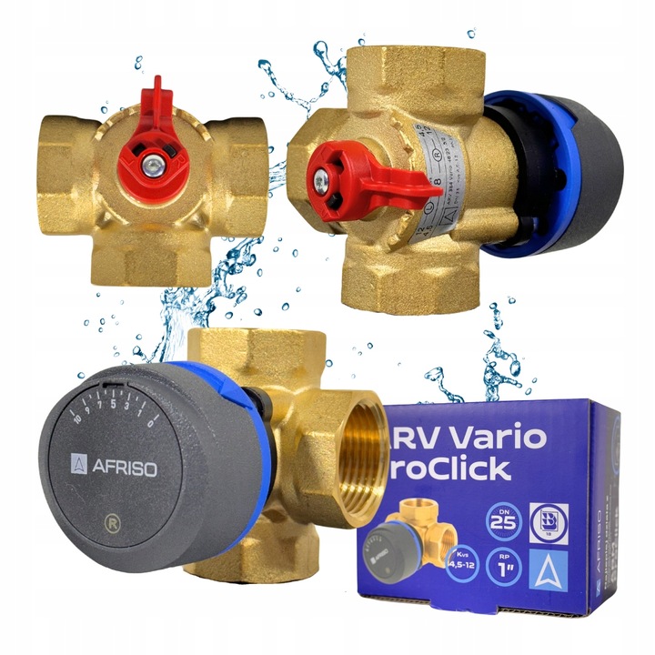 ZAWÓR MIESZAJĄCY 3 DROGOWY TRZY DROŻNY VARIO PROCLICK OBROTOWY Ø 1'' ARV384