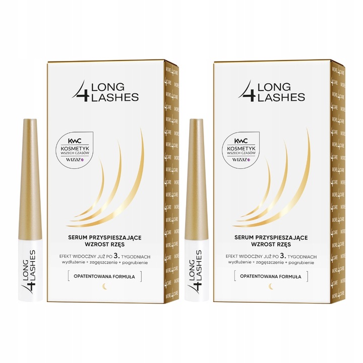 Zestaw Long4Lashes Serum przyspieszające wzrost rzęs 2 opakowania aż 6 ml