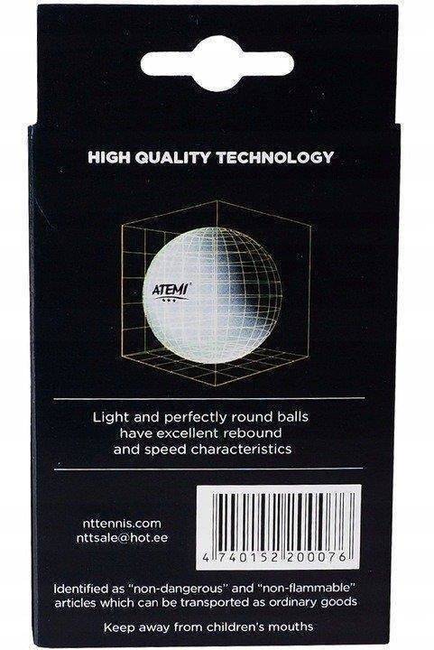 Piłeczki ATEMI *** tenis stołowy ping pong 6 szt