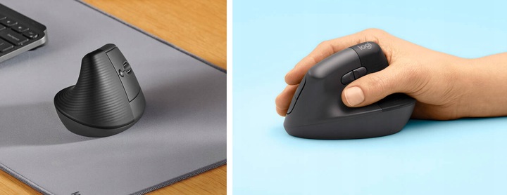 Mysz LOGITECH Lift Grafitowy