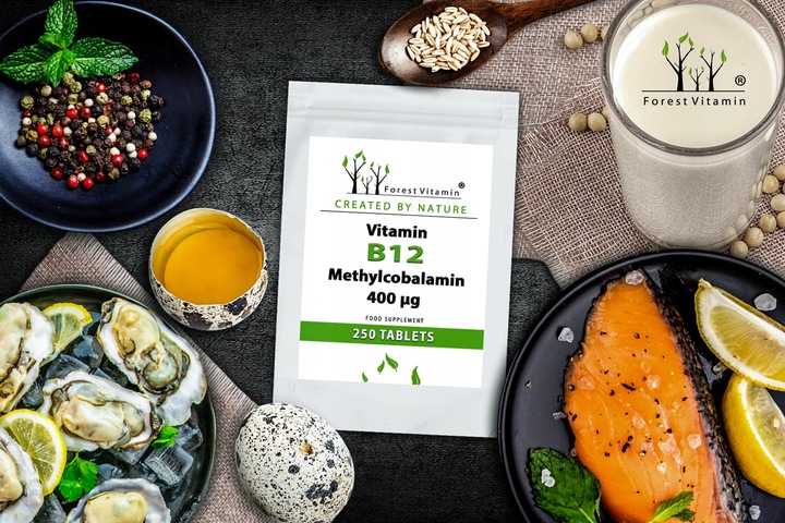 MOCNA WITAMINA B12 METYLOKOBALAMINA 250 TABLETEK