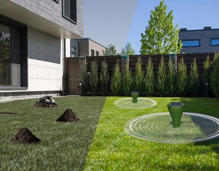 ODSTRASZACZ NA KRETY NORNICE WĘŻE ODSTRASZACZ KRETÓW NORNIC SOLARNY (2