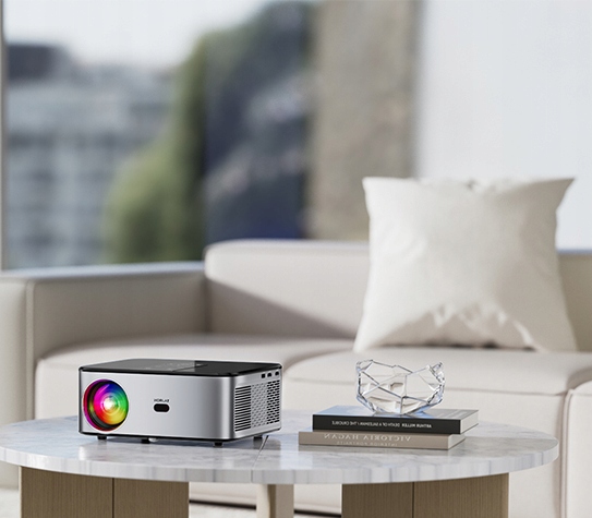 HORLAT T02 Projektor kina domowego 25000 lumenów, Full HD 1080p Android TV