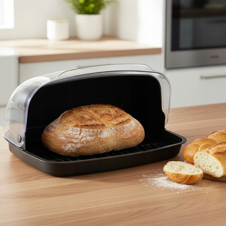 CHLEBAK POJEMNIK NA PIECZYWO CHLEB JEDNOCZĘSCIOWY POJEMNY KUCHENNY