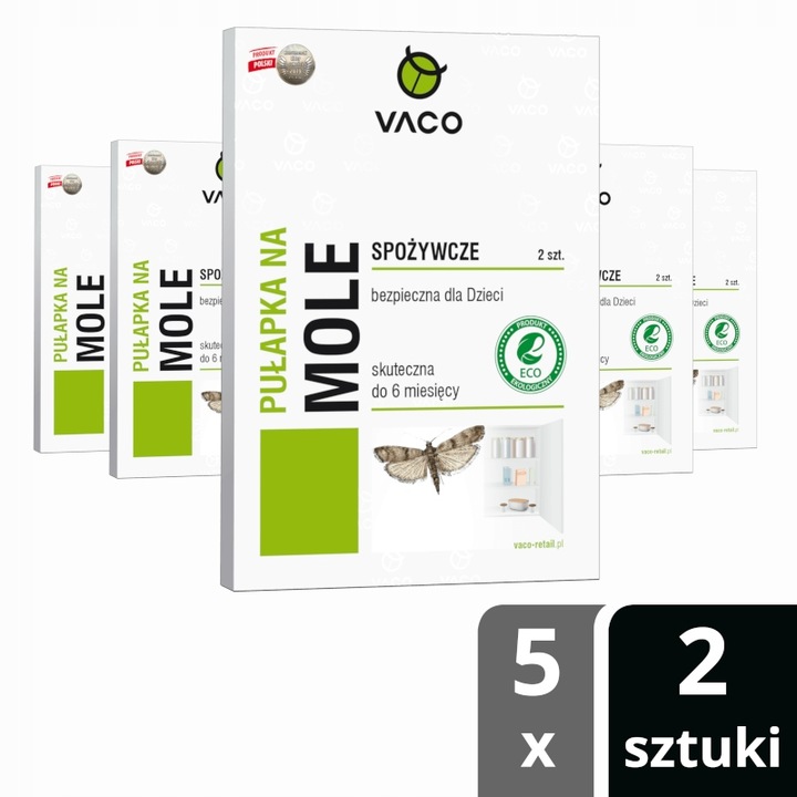 10x Silna Pułapka Na Mole Spożywcze Kuchenne Feromony Lep Na Mole