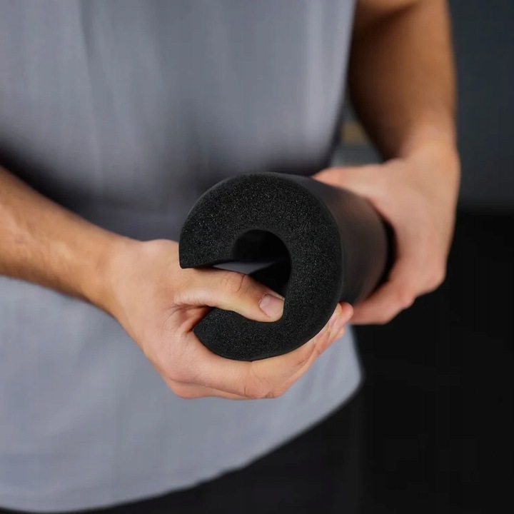 Zestaw 3w1 pianka osłona ochraniacz na sztangę gryf pasy zaciski Trex