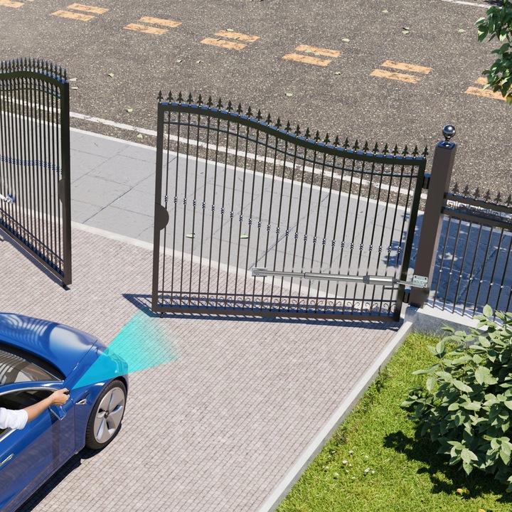 ZESTAW NAPĘD DO BRAMY ACTUS AT400 SMART 2x2,5m 400 kg 4 PILOTY FOTOKOMÓRKI