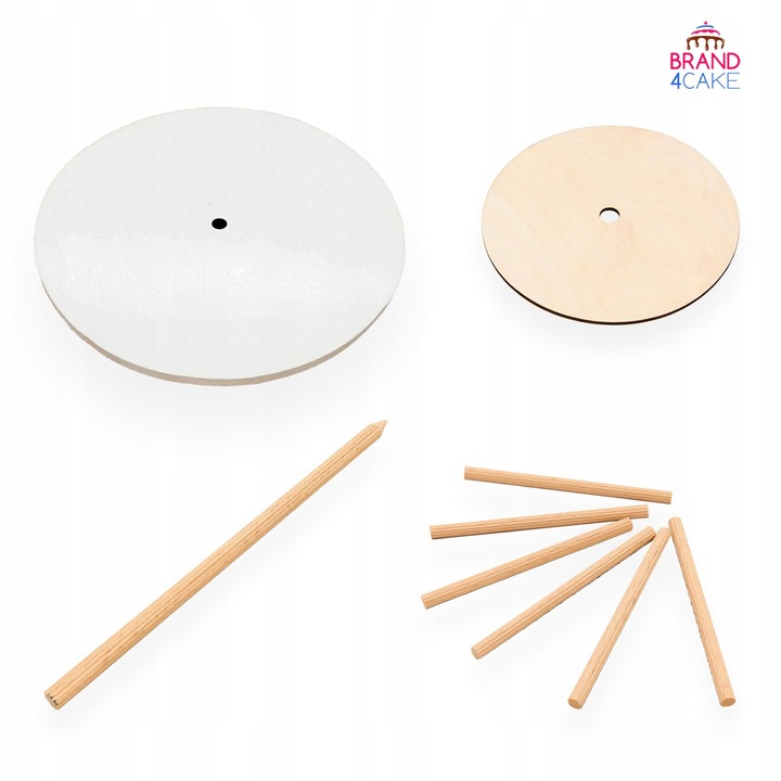 Stojak Stelaż na tort 3-piętrowy 40/24/18 cm Podkład pod tort Piętrowy