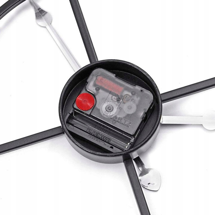 ZEGAR ŚCIENNY RETRO ELEKTRONICZNY CZARNY LOFT RZYMSKI 3D CICHY VINTAGE XXL