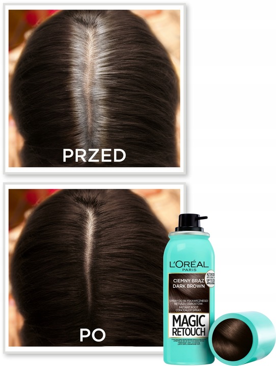 Loreal Magic Retouch Spray Do Włosów Na Odrosty Ciemny Brąz