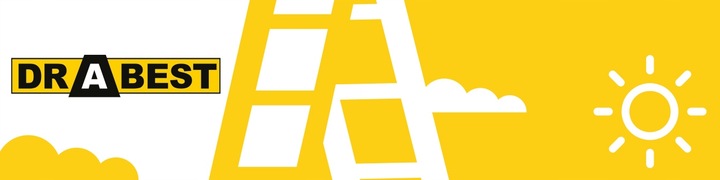 Drabina aluminiowa domowa PÓŁKA 5 stopniowa SZEROKIE stopnie DRABEST