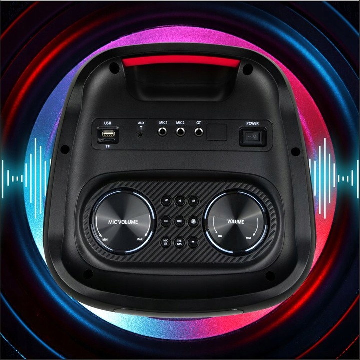Głośnik Bluetooth Karaoke Power Audio Manta PALLAS mikrofon pilot 140W