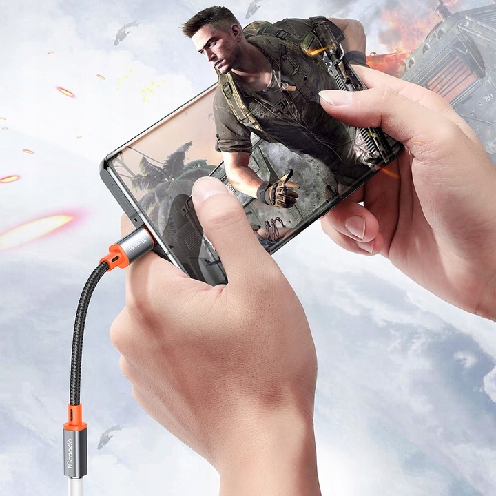 MCDODO ADAPTER USB-C MINI JACK 3,5MM PRZEJŚCIÓWKA KABEL AUX DO SAMSUNG DAC