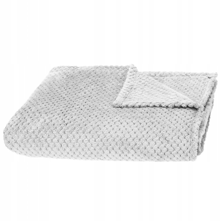 GRUBY KOC CIEPŁY NARZUTA DWUSTRONNA NA ŁÓŻKO KANAPĘ 220x200 cm PLED MIĘKKI