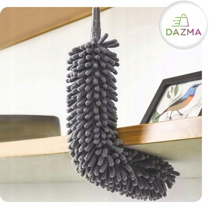 Szczotka do Kurzu Pajęczyn Zmiotka Teleskopowa Miotełka 280 cm Końcówki 4w1