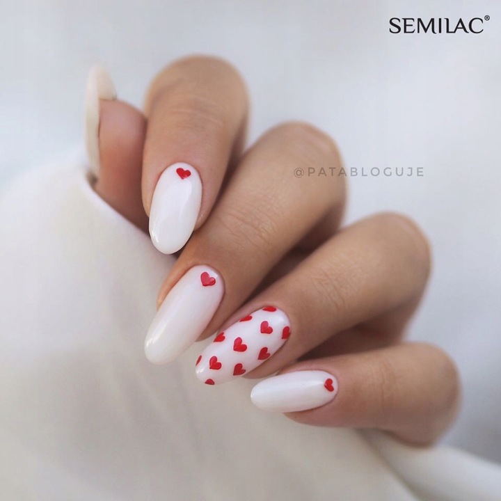 Semilac BAZA hybrydowa do paznokci FIBER mleczna 7ml