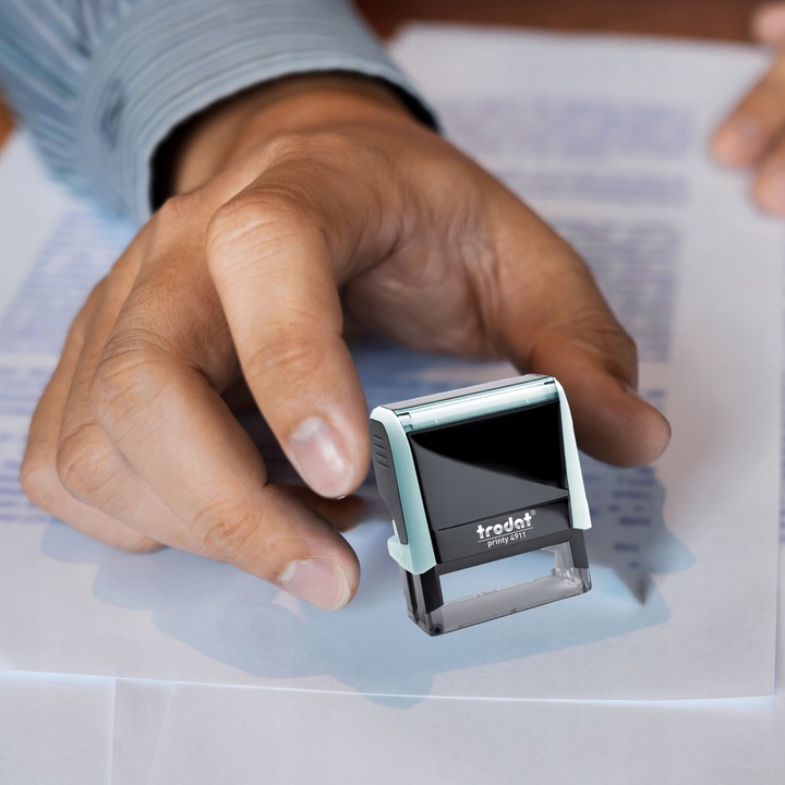 PIECZĄTKA TRODAT 4911 DO 4 LINII FIRMOWA IMIENNA BIUROWA PROJEKT + GUMKA