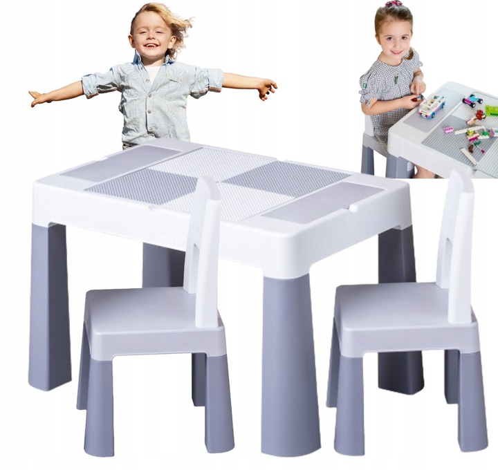 TEGA MEBLE DZIECIĘCE STOLIK 2 KRZESŁA MULTIFUN