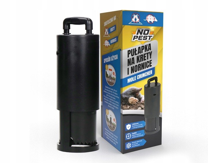 PUŁAPKA ŁAPKA KRETOŁAP CHWYTACZ NA KRETY I NORNICE NO PEST MOLE