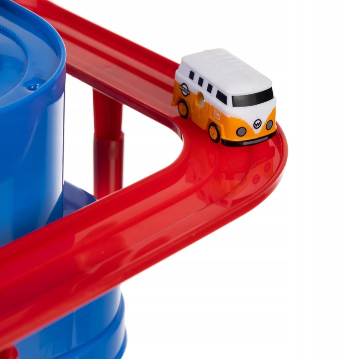 Tor Przeszkód Interaktywny dla Autek Zjazd Samochodowy + Auta Gra w Autka