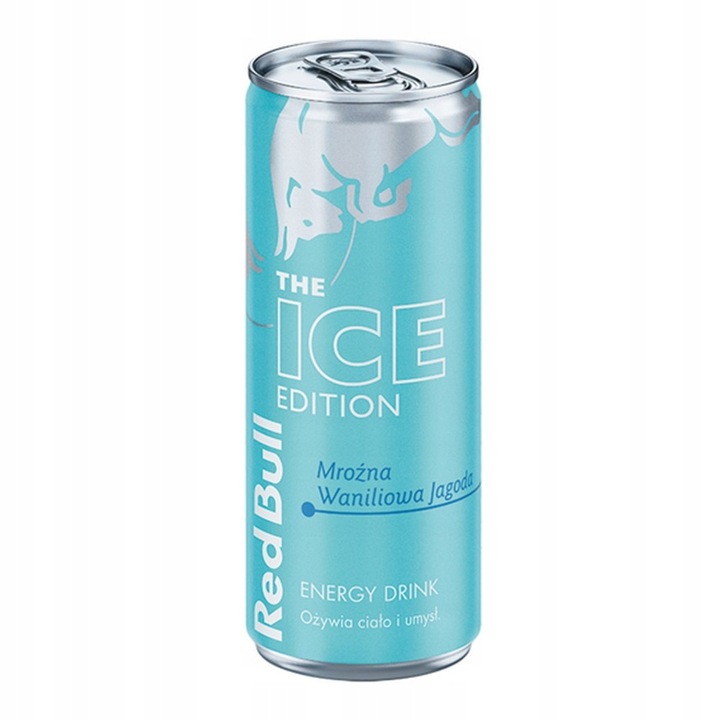 Red Bull Napój energetyczny Ice Edition waniliowa jagoda 24x250ml puszka