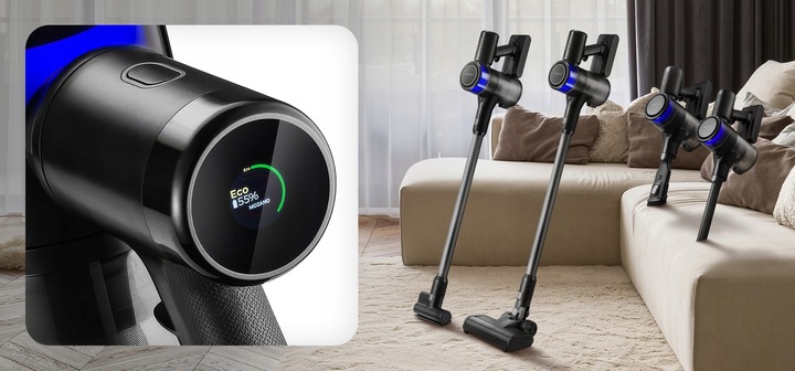 ODKURZACZ BEZPRZEWODOWY PIONOWY RĘCZNY 14w1 LED MOZANO HANDY PRO 600