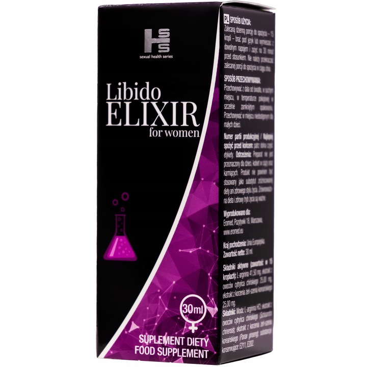 Libido Sex Elixir for Women 30 ml krople dla kobiet Libido Eliksir