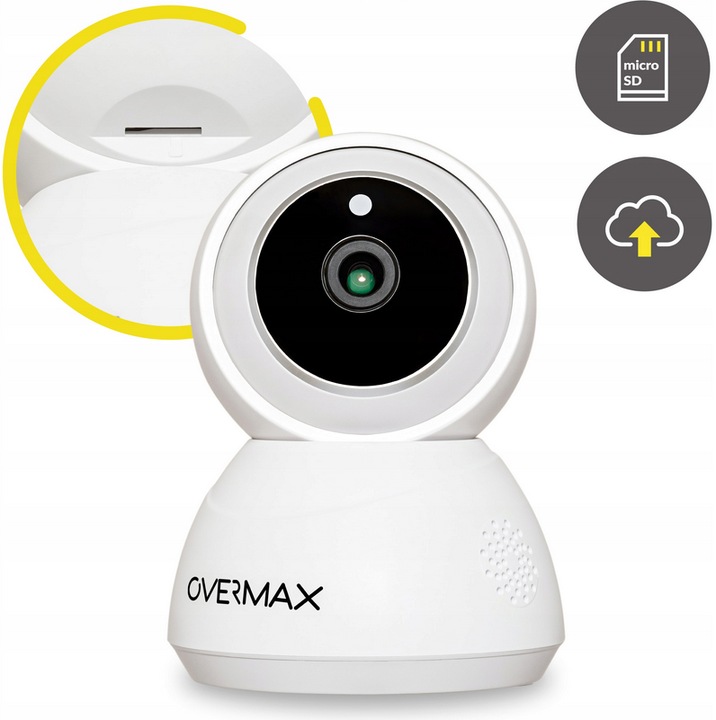 BEZPRZEWODOWA KAMERA IP MONITORINGU OBROTOWA WIFI FULLHD MIKROFON GŁOŚNIK