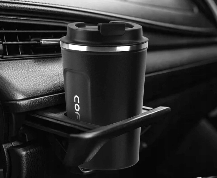 Kubek termiczny COFFEE herbatę Stal Czarny termos kawę szczelny 510ML