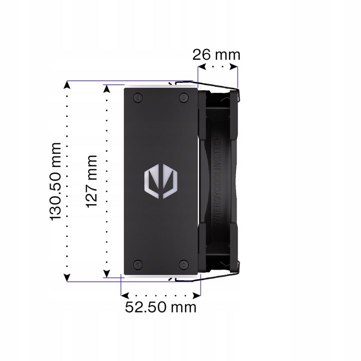 Chłodzenie procesora powietrzem ENDORFY Fera 5 Black ARGB, 120mm, TDP 220W