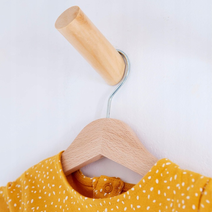 WIESZAK NA UBRANIA DZIECIĘCE WIESZAKI OGIVO x20 DLA DZIECI DREWNO