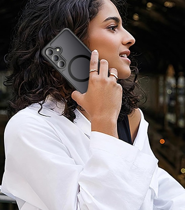 Etui CASE do Samsung Galaxy S25+ Plus MAGNETYCZNE MATOWE WZMACNIANE 2xSZKŁO