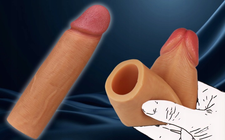 NAKŁADKA na PENISA realistyczna seks PRZEDŁUŻKA proteza penisa dla mężczyzn