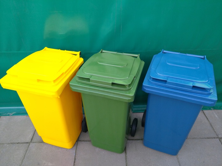 POJEMNIK KOSZ ŚMIETNIK 120L NA ŚMIECI ODPADY-MOCNY