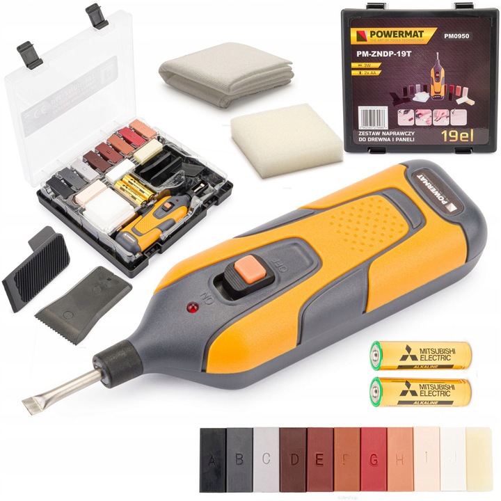 ZESTAW DO NAPRAWY PANELI MEBLI WOSK NAPRAWCZY 18 SZTUK WALIZKA