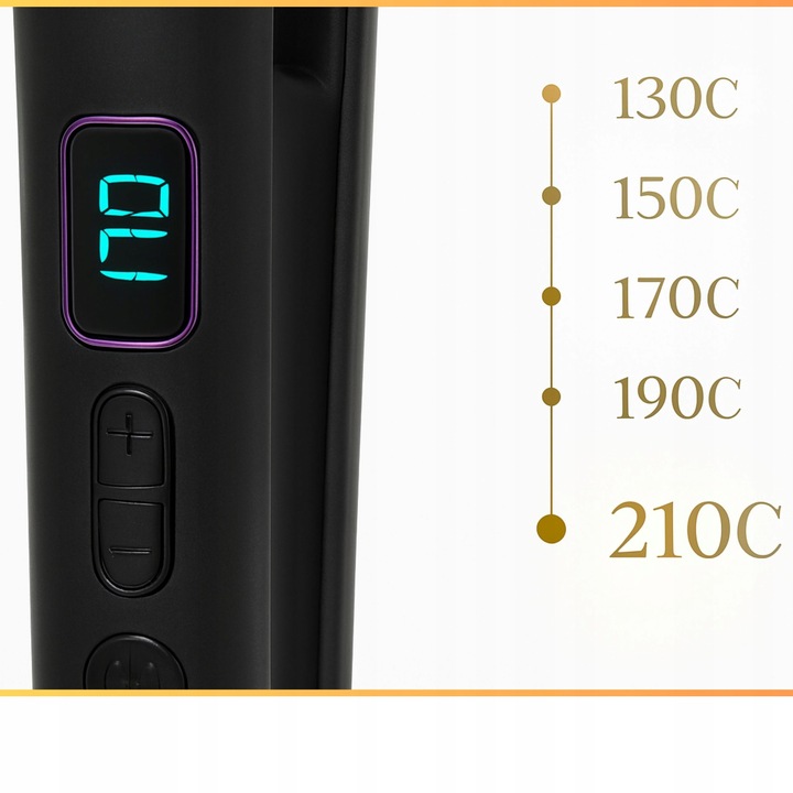 Prostownica do włosów ceramiczna 2w1 Kręci Loki LED Szybkie