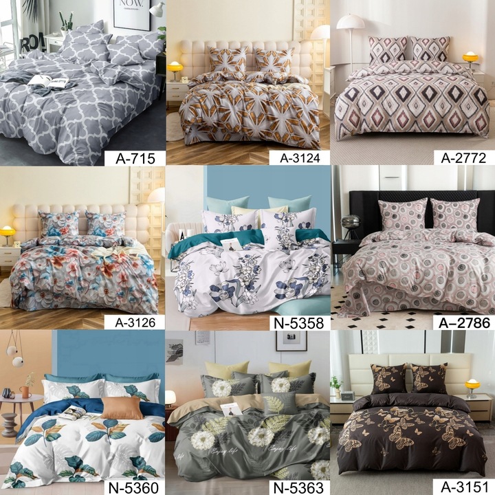 KOMPLET POŚCIEL 200X220 +2 POSZEWKI DWUSTRONNA DUŻO WZORÓW