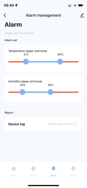 TERMOMETR Czujnik temperatury wilgotno. WIFI TUYA ekran LCD RAPORTY