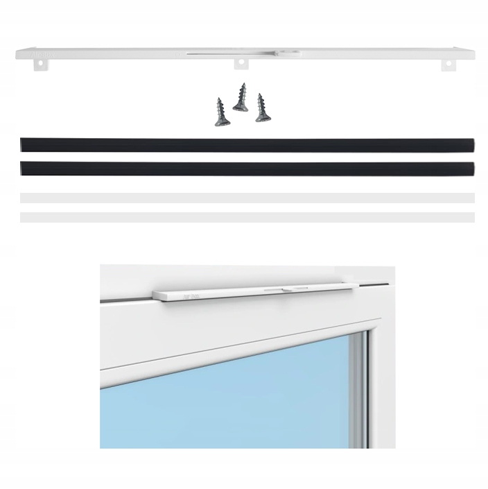 AIR-BOX BIAŁA USZCZELKA Nawiewnik okienny Nawiewniki okienne BEZ